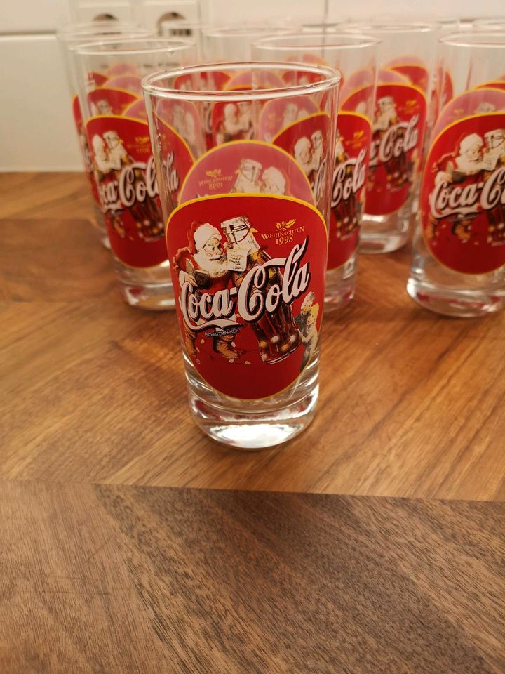 Coca-Cola Gläser Weihnachten 1998 0,4l retro in Bergneustadt