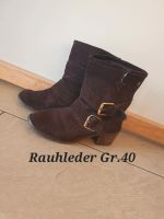 Leder Stiefel Halbstiefel Boots Stiefelette Blockabsatz 40 Dresden - Gorbitz-Süd Vorschau