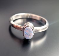 925 Sterling Silber Ring australischer Opal Edelstein Gr. 17 Niedersachsen - Hessisch Oldendorf Vorschau