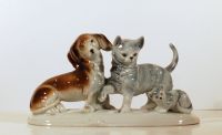 Verkaufe: Hund & Katze Porzellan Größe: HxB: 10x19cm Leipzig - Mockau-Nord Vorschau