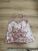 Hunkemöller Pyjama Top Shirt Samt Gr. S 36 rosa mit Spitze Nordrhein-Westfalen - Oberhausen Vorschau