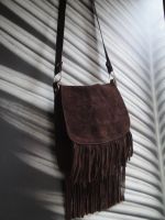 Kultige, original 70iger Wildleder Handtasche, Vintage, Fransen Blumenthal - Farge Vorschau