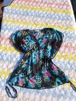 Schwarz buntes leichtes Shirt Gr. 38 Yessica C&A Niedersachsen - Bad Bederkesa Vorschau