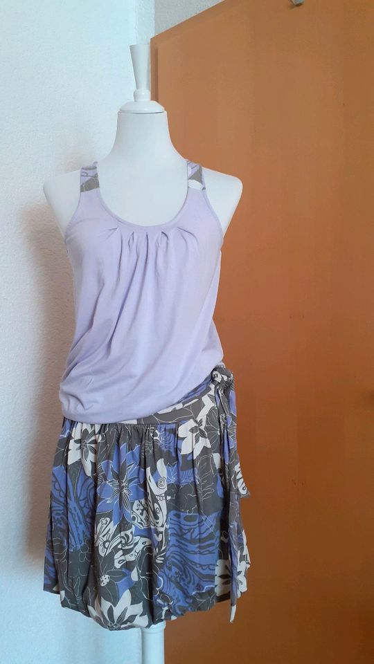 Esprit❤Top&Ballonrock S Set Flieder Muster wNeu! in Kölleda