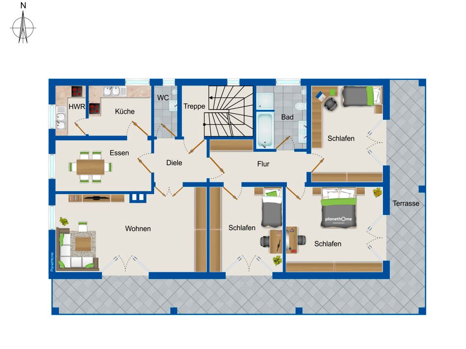 Gepflegtes Mehrfamilienhaus mit schönem Garten in Geisling / Pfatter in Pfatter