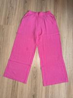 Stoffhose mit weitem Bein in pink Hessen - Schlitz Vorschau