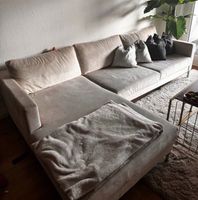 Sofa Couch samt beige westwing Hessen - Offenbach Vorschau
