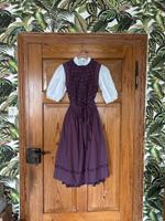 Distler Dirndl mit Bluse Schürze 100% Baumwolle XS 34 lila TOP Baden-Württemberg - Weingarten Vorschau