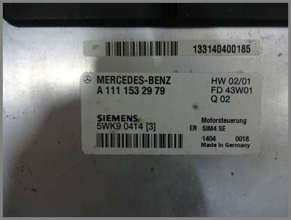 Mercedes Benz W203 C180 Motorsteuergerät Steuergerät 1111532979 5 in Raesfeld