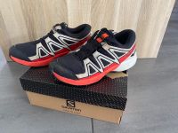 Salomon Jungen Treckingschuhe Speedcross CSWP J schwarz/weiß/rot Hessen - Groß-Zimmern Vorschau