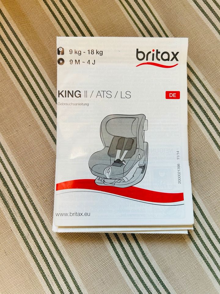 britax KING 2/ ATS/ LS Kindersitz in Erlangen