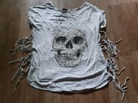 Skull Totenkopf T-Shirt Fransen/ Perlen Größe L TOP Nordrhein-Westfalen - Dinslaken Vorschau