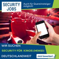 SECURITY in Kino in Wuppertal (m/w/d) gesucht | Einkommen bis zu 3.500 € | Karriere-Neustart! Arbeit als Sicherheitsmitarbeiter | VOLLZEIT JOB mit Festanstellung Wuppertal - Langerfeld-Beyenburg Vorschau