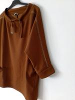 Sweatshirt/Shirt/ Gr" L"++(46)! NEU!/Braun/ Glitzersteine / Damen Hessen - Neuhof Vorschau