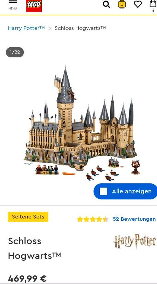 Lego Hogwarts Schloss in Zimmern ob Rottweil