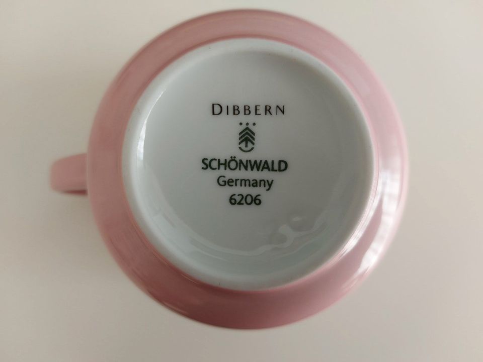 Dibbern Schönwald, Teller, Becher, Eierbecher, puder, unbenutzt in Köln