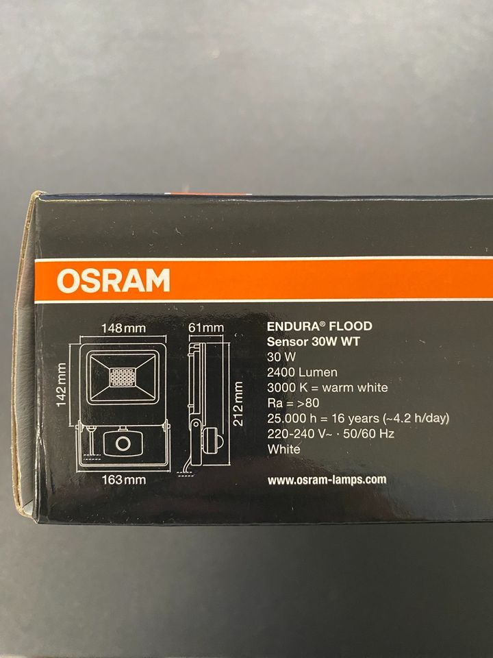 2x OSRAM LED Strahler mit Bewegungssensor NEU in Ettlingen