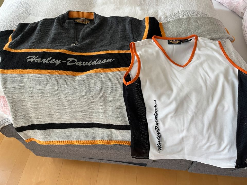 Damen-Harley Davidson Pullover + Tanktop in Wettstetten