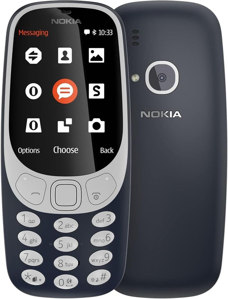 Nokia 3310 Dual SIM Mobiltelefon Tasten Handy BLAU NEU OVP in Coburg