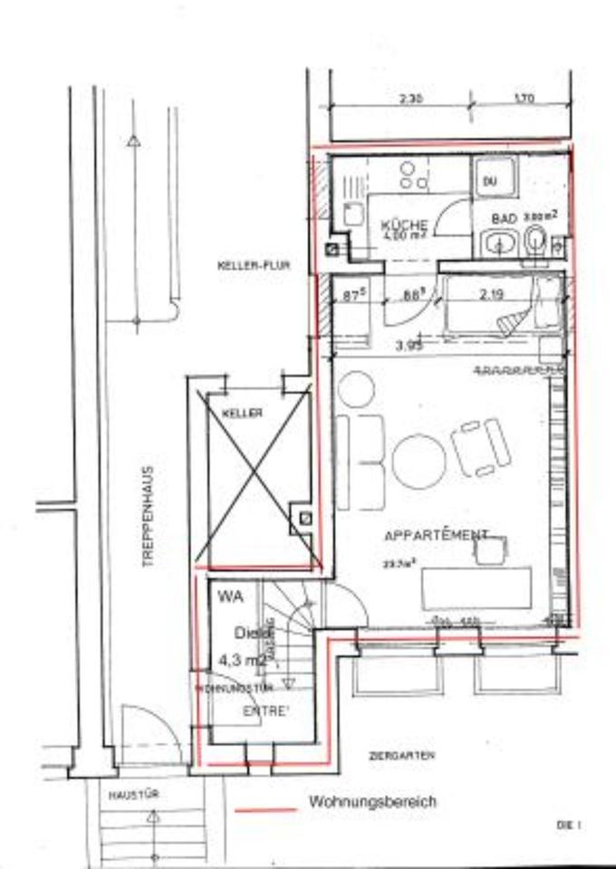 1 Zimmer Apartment: Mietbeginn ab 01.07.2025 Kaltmiete 395€ in Darmstadt