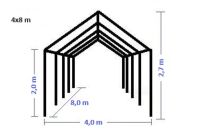 Vermietung - Partyzelt 4x8m Pavillon Zelt Gartenzelt Festzelt Rostock - Reutershagen Vorschau