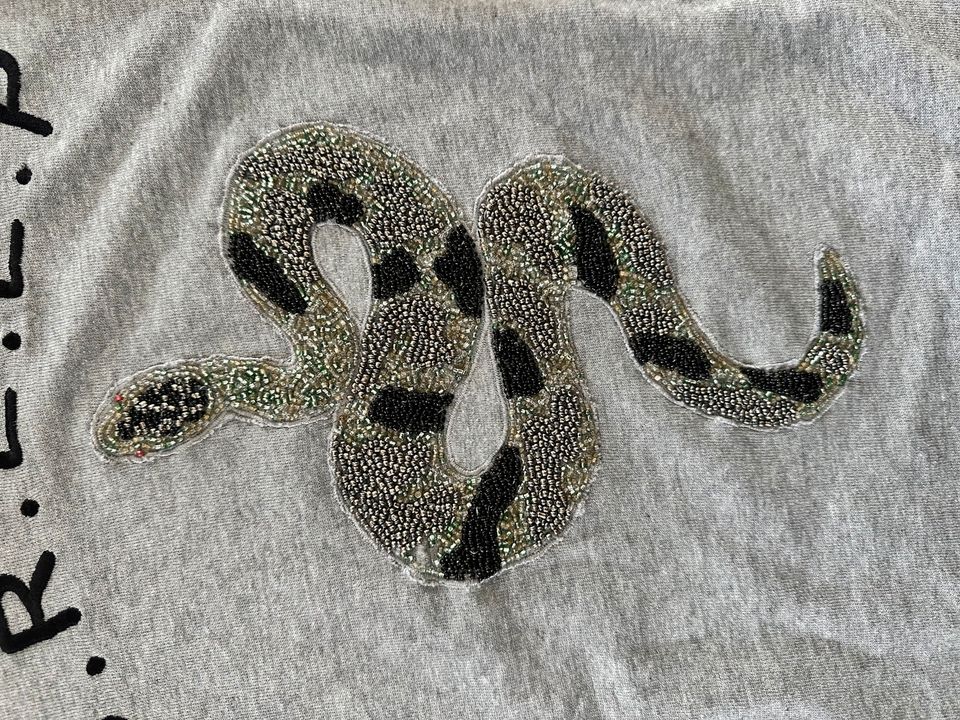 Zara pullover M bestickt Pailletten Motive Schlange in Haimhausen