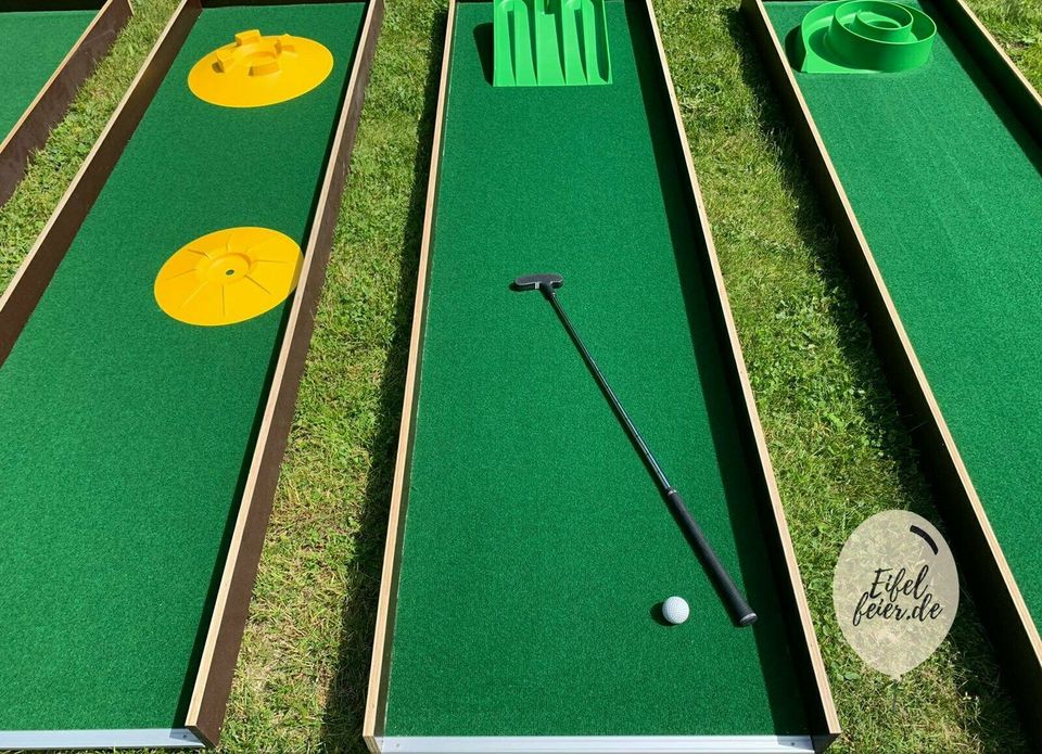 Minigolf mieten 4 Loch Bahnen Highlight für jede Veranstaltung in Bell