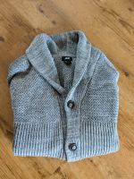 H&M Strickjacke Herren Cardigan M Grau Grandpa Look Schalkragen Hessen - Herborn Vorschau