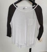 Baseball Shirt M 3/4 Arm weiß schwarz Mecklenburg-Vorpommern - Greifswald Vorschau