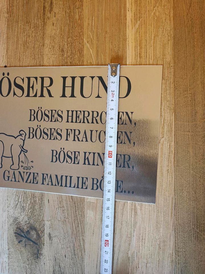 Böser Hund Schild - ganze Familie böse Metall Türschild in Berlin