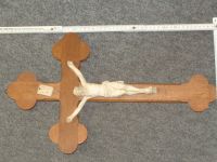 Holz Kreuz mit Jesus 50x30 cm - 50er Jahre Saarbrücken-West - Burbach Vorschau