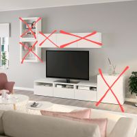Ikea Besta TV Bank Board Weiß mit Schubladen Deckplatte Korpus Essen - Burgaltendorf Vorschau