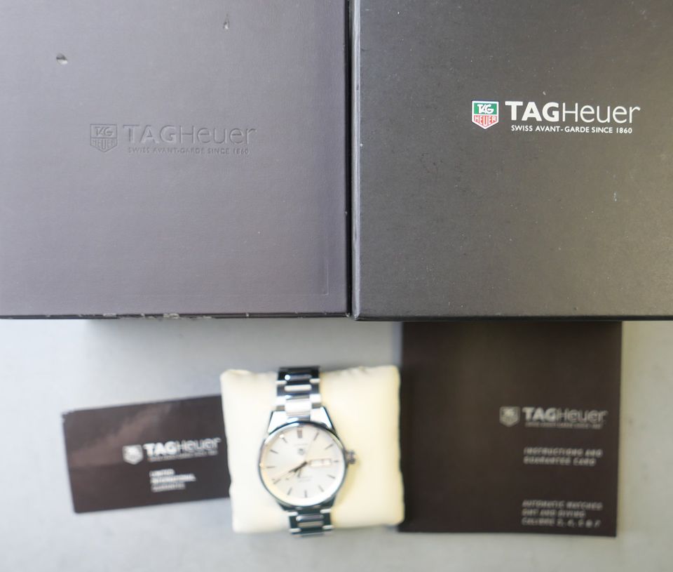 Tag Heuer Carrera Day Date Fullset Calibre 5 WAR201D.BA0723 in Paderborn