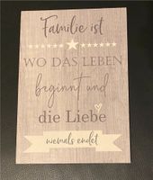 Holzschild mit Spruch - Familie Baden-Württemberg - Stutensee Vorschau