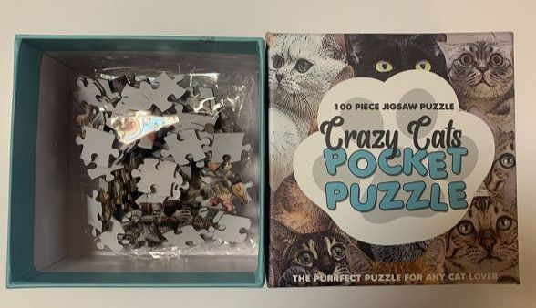 Puzzle Crazy Cats Pocket Puzzle Katzen Jigsaw 100 Teile in Egelsbach