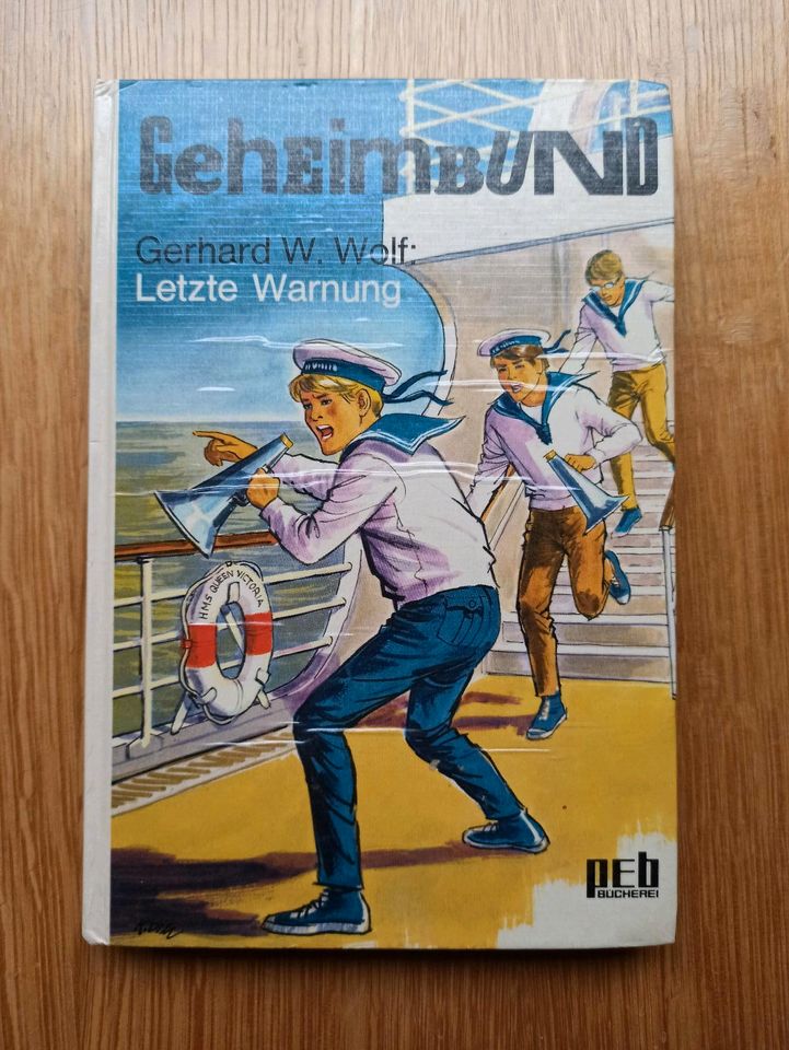 Geheimbund Letzte Warnung | Altes peb Kinderbuch in Weil der Stadt