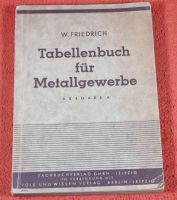 Tabellenbuch für das Metallgewerbe 1950 Sachsen-Anhalt - Klostermansfeld Vorschau