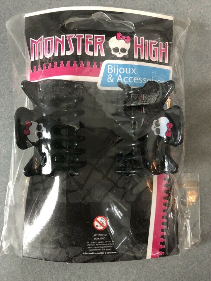 Monster High Haarklammern Haarclips 2 Stück schwarz in Schnaittach