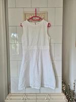 Esprit Boho Retro Kleid mit Lochstickerei weiß 36 Sachsen-Anhalt - Halle Vorschau