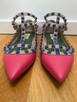 VALENTINO GARAVANI Rockstud Ballerinas pink fuchsia mit blauen Ni Köln - Ehrenfeld Vorschau