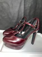 Heels bordeau-rot in Größe 36 im Retro Stil Baden-Württemberg - Markdorf Vorschau