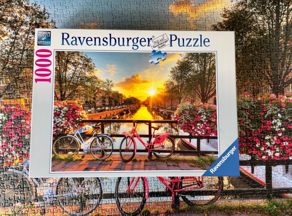 Ravensburger 1000 Teile Puzzle  /  Fahrräder in Amsterdam in Besigheim
