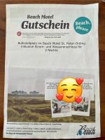 BEACH MOTEL St Peter Ording Gutschein i.W.v. 80€ Bulli Stellplatz Nordrhein-Westfalen - Meerbusch Vorschau