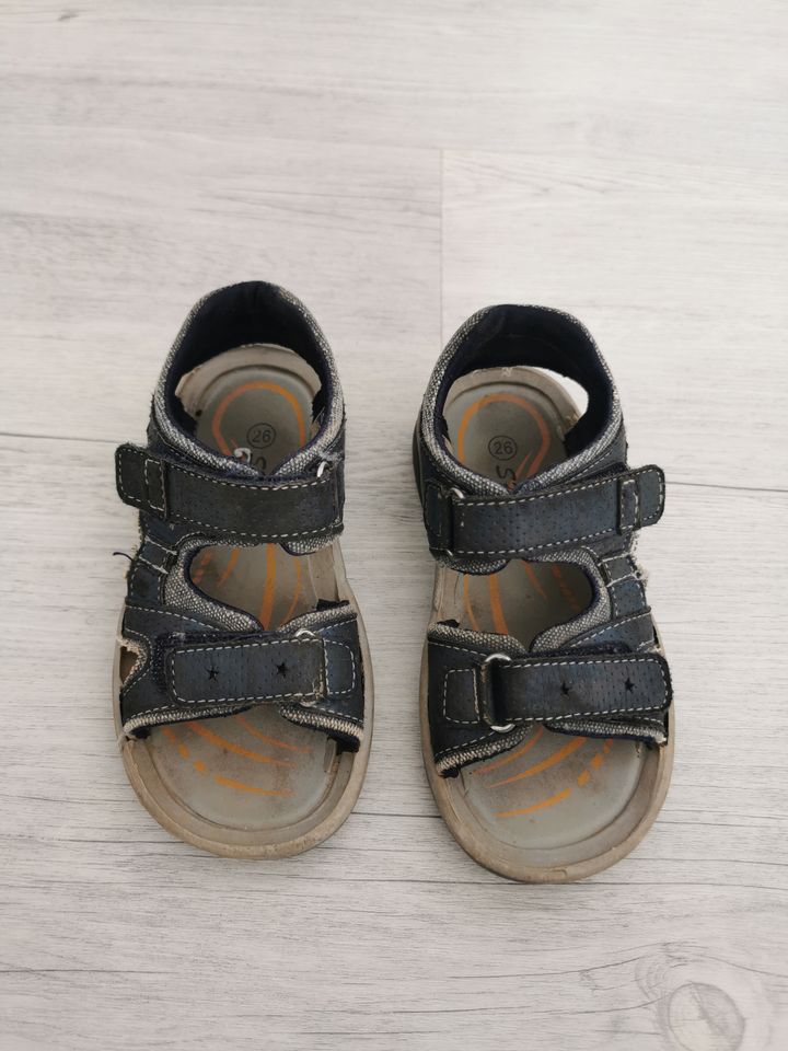 Sandalen Sandaletten mit Klettverschluss Jeans Style Gr. 26 in Giesen