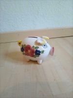 Porzellan Keramik Sparschwein nostalgisch Handbemalt Ital spanien Hessen - Wöllstadt Vorschau