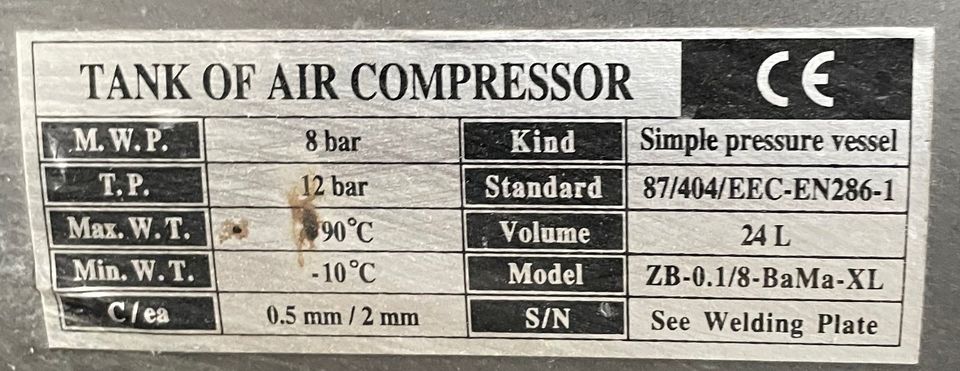 Kopressor mit Zubehör 24 Liter in Neu Ulm