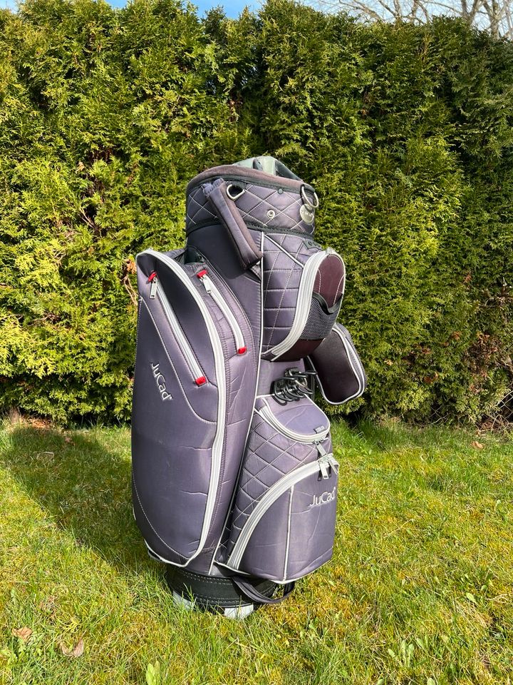 Jucad Cart Golf Bag Lila mit Regenhaube in Vaterstetten