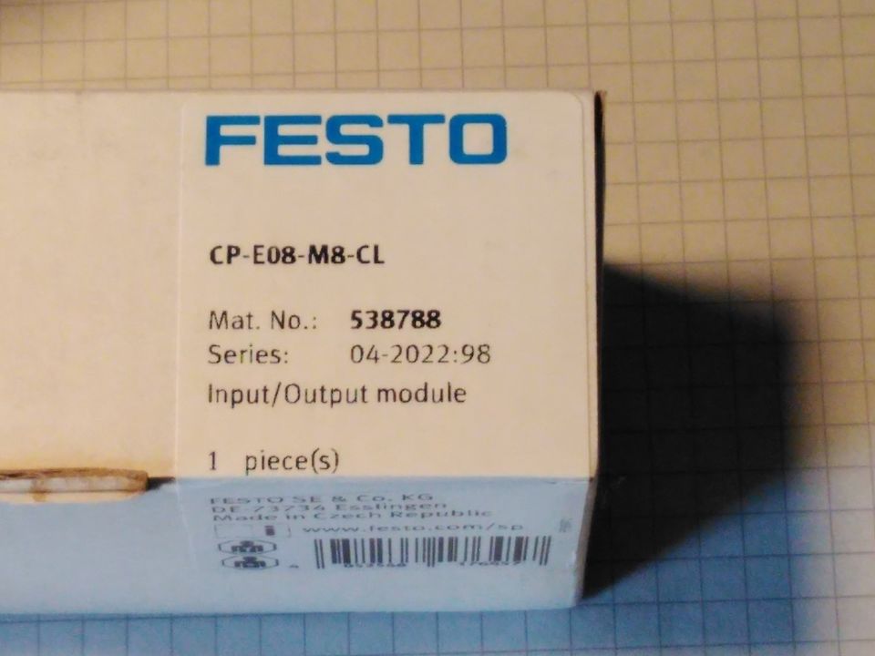 2 Stück Ein-/Ausgangsmodul CP-E08-M8-CL, 538788, FESTO in Lichtenstein