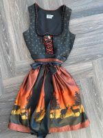 Country Line Dirndl schwarz orange braun Bayern - Mamming Vorschau