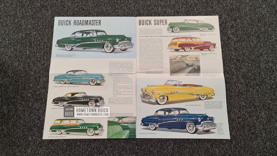 Prospekt 1951 Buick Special, Roadmaster, Super / Poster in Besigheim